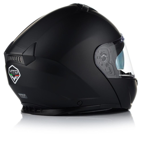 Klapphelm - VITO PRATO - schwarz-matt